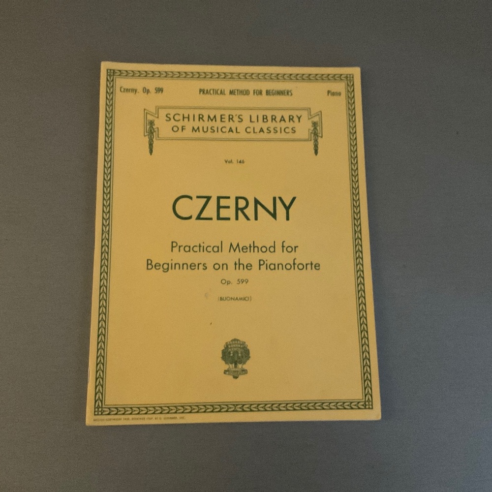 Gzerny practical method for beginners on the pianoforte book Op.599